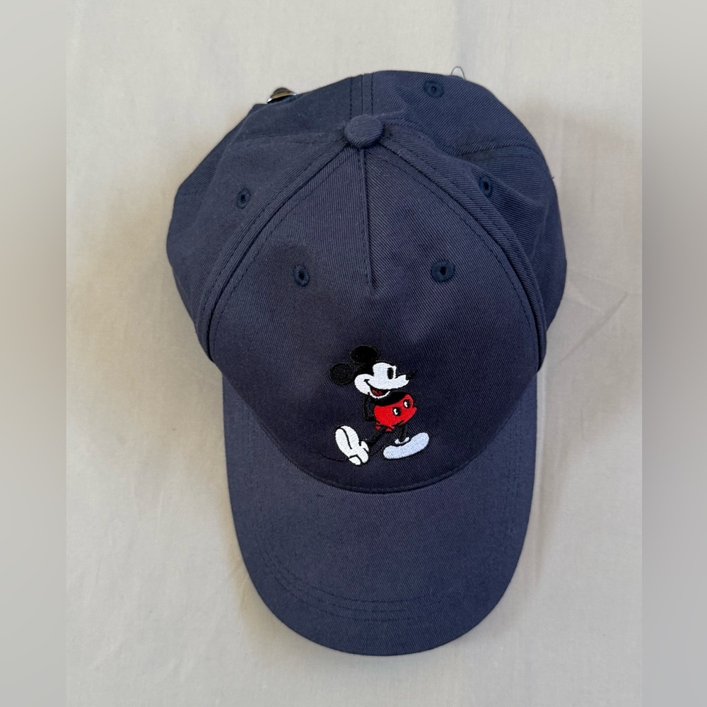 Disney Parks Walt Disney World Mickey Mouse Navy Blue Adjustable Cap - Picture 2 of 3